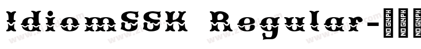IdiomSSK Regular字体转换